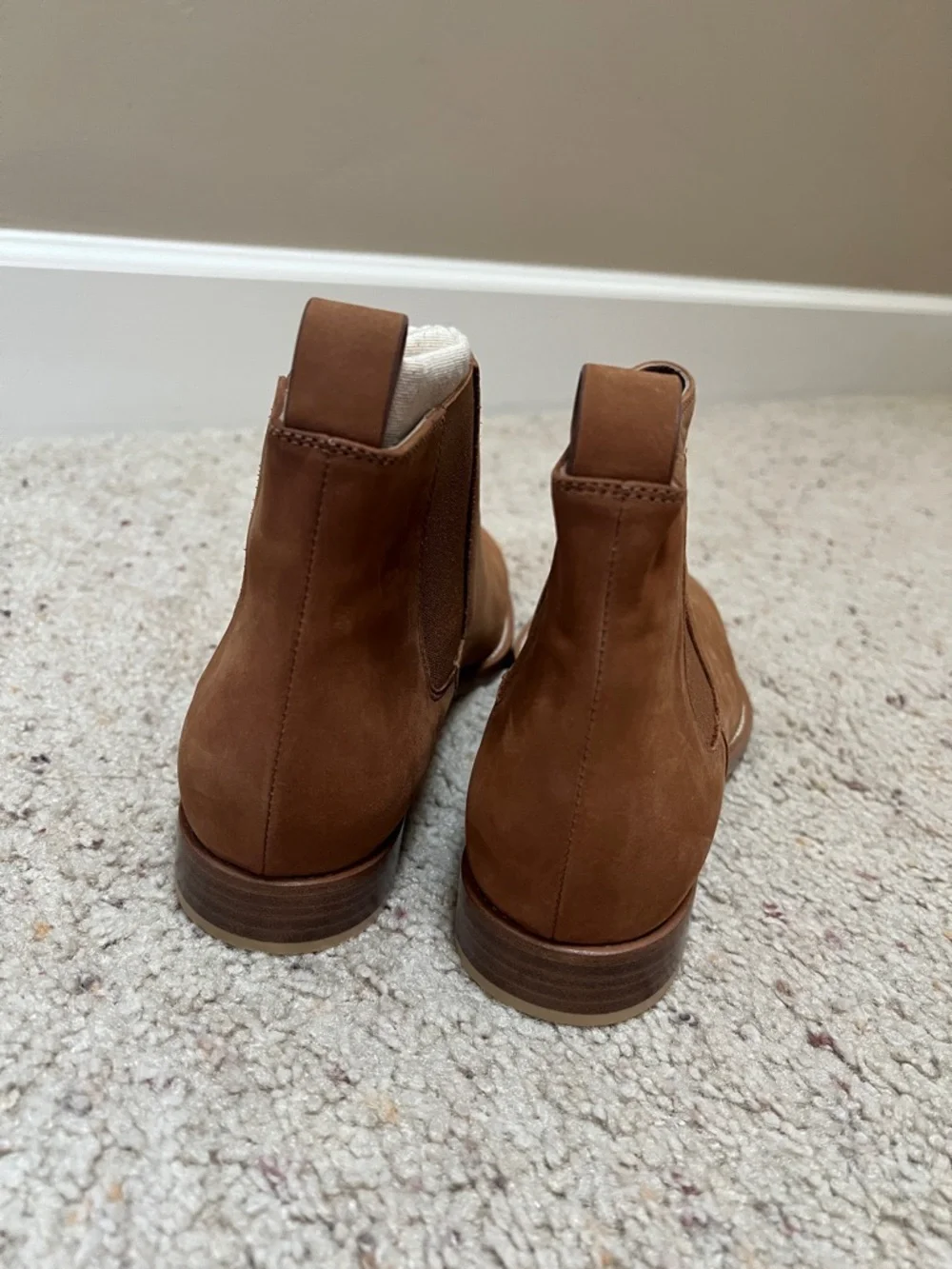 Jenni Kayne | NWOB Oiled Leather Chelsea Boot in Walnut - Size IT 40